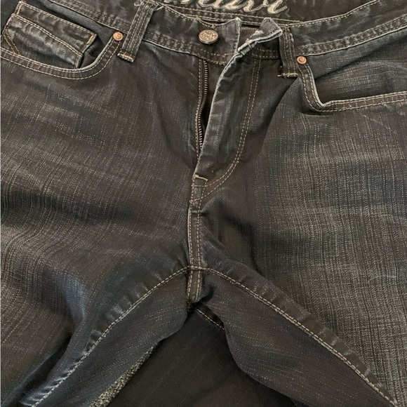 Mavi Martin Men Jeans Straight Mid Rise Washed Black 32/34 - Picture 7 of 10